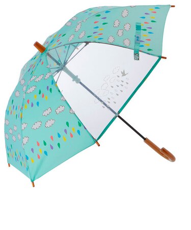 【当商品送料無料】傘 キッズ 45cm ATTAIN アテイン 通販 子供傘 45センチ 子ども用 こども 手開き 手動 1コマ透明窓付き