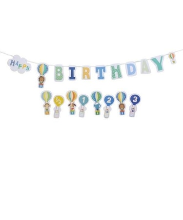 【当商品送料無料】バースデー 飾り 通販 ガーランド 誕生日 飾り付け 6か月 ハーフバースデー 1/2 1歳 2歳 3歳 バースデーガーランド