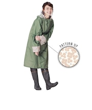【当商品送料無料】レインコート 自転車 レディース レインポンチョ レインコート 定番 雨具 Chou Chou Pocheフェス 大きめ 通学