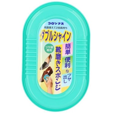 【当商品送料無料】靴磨きスポンジ 通販 COLUMBUS コロンブス ダブルシャイン 靴みがき ツヤ出し スポンジ 無色 カラーレス ツヤ革用 革靴