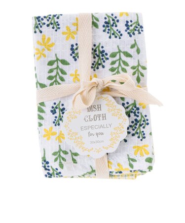 【当商品送料無料】ふきん おしゃれ 通販 布巾 台拭き 2枚組 おしぼり クロス ディッシュクロス お皿拭き かわいい キッチンタオル