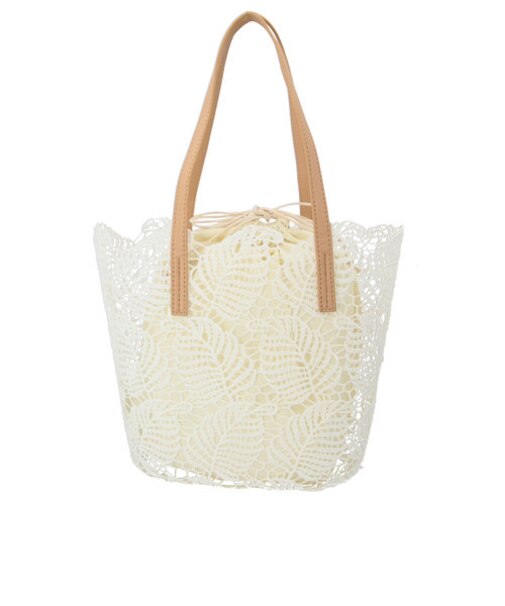 【当商品送料無料】ハンドバッグ レディース 通販 トートバッグ 小さめ レースバッグ 大花 L DRAWER PLUS ドロワープラス 軽量 レース