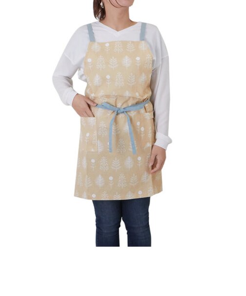 【当商品送料無料】エプロン habituel アビチュエル 通販 レディース おしゃれ かわいい コットン 綿100% 前結び 保育士 幼稚園 家事