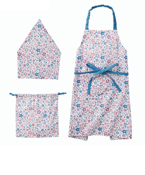 【当商品送料無料】子供 エプロン 三角巾 セット 通販 キッズ おしゃれ 女の子 男の子 子供 かわいい 子ども こども 小学生 キッズエプロン