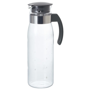 【当商品送料無料】冷蔵庫ポット 1400ml ハリオ HARIO 通販 ピッチャー 広口 洗いやすい 冷水ポット オフホワイト グレー 耐熱ガラス