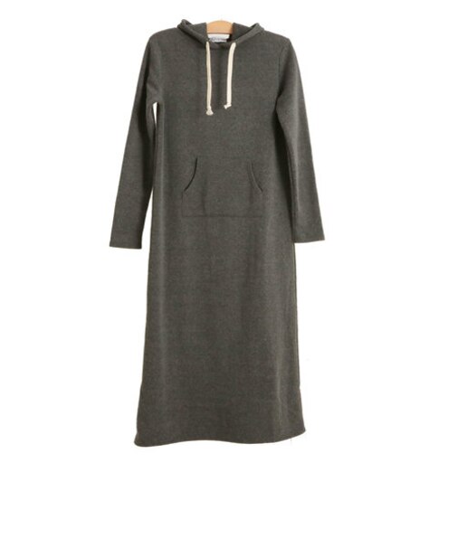 【当商品送料無料】マキシ丈ワンピース 裏起毛 ワンピース マキシワンピ 長袖 ルームウェア 部屋着 定番 あったか 妊婦 マタニティ スウェット