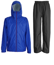 【当商品送料無料】レインウェア メンズ 上下 通販 通勤 通学 自転車 雨合羽 カッパ シンプル ブラック 黒 ゴルフ バイク 防水 フード付き