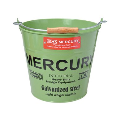 【当商品送料無料】マーキュリー バケツ 通販 おしゃれ ブリキ ガーデニング レギュラー シンプル MERCURY 男前 ゴミ箱 ダストボックス