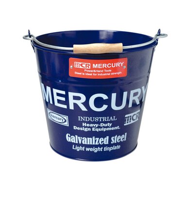 【当商品送料無料】マーキュリー バケツ 通販 おしゃれ ブリキ ガーデニング レギュラー シンプル MERCURY 男前 ゴミ箱 ダストボックス