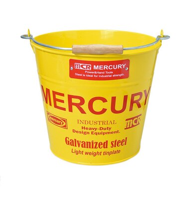 【当商品送料無料】マーキュリー バケツ 通販 おしゃれ ブリキ ガーデニング レギュラー シンプル MERCURY 男前 ゴミ箱 ダストボックス