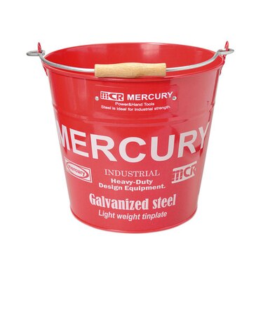 【当商品送料無料】マーキュリー バケツ 通販 おしゃれ ブリキ ガーデニング レギュラー シンプル MERCURY 男前 ゴミ箱 ダストボックス