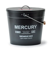 【当商品送料無料】マーキュリー バケツ 通販 おしゃれ 蓋つき 蓋付き フタ付 ふた付き ブリキ ガーデニング シンプル MERCURY ゴミ箱