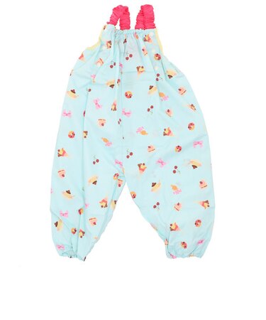 【当商品送料無料】レインパンツ キッズ 通販 プレイウェア 砂場着 85~100cm サイズ調節 撥水 はっ水 サロペット オーバーオール 水遊び