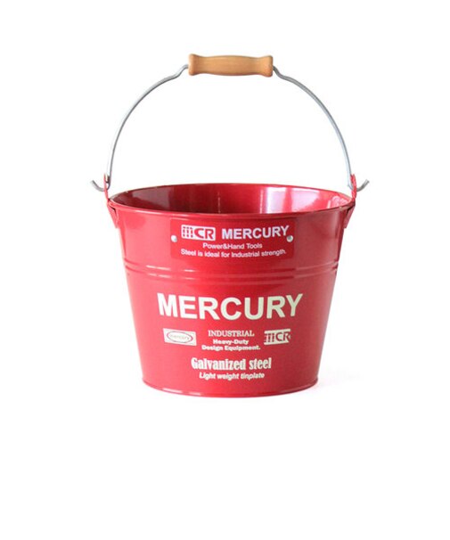 【当商品送料無料】マーキュリー バケツ 通販 ブリキバケツ スモール 雑貨 おしゃれ MERCURY 小さめ ブリキ スチール ガーデニング 花壇
