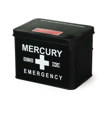 【当商品送料無料】マーキュリー 雑貨 通販 救急箱 おしゃれ 大容量 かわいい MERCURY エマージェンシーボックス スチール 薬 衛生用品