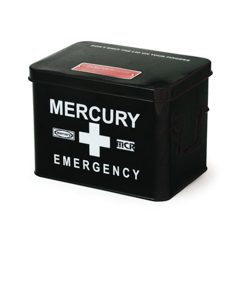 【当商品送料無料】マーキュリー 雑貨 通販 救急箱 おしゃれ 大容量 かわいい MERCURY エマージェンシーボックス スチール 薬 衛生用品