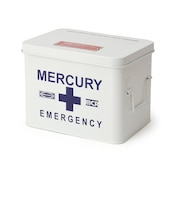 【当商品送料無料】マーキュリー 雑貨 通販 救急箱 おしゃれ 大容量 かわいい MERCURY エマージェンシーボックス スチール 薬 衛生用品