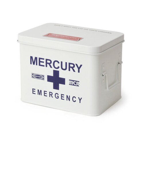 【当商品送料無料】マーキュリー 雑貨 通販 救急箱 おしゃれ 大容量 かわいい MERCURY エマージェンシーボックス スチール 薬 衛生用品