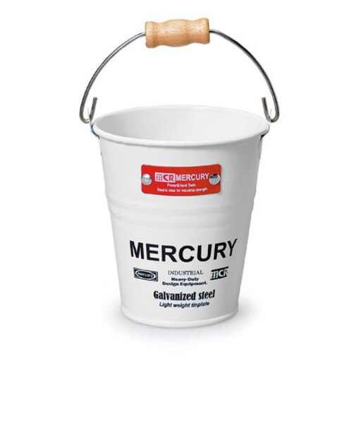【当商品送料無料】マーキュリー バケツ 通販 ブリキバケツ 雑貨 おしゃれ MERCURY ミニバケツ ブリキ スチール ガーデニング 花壇 植木鉢