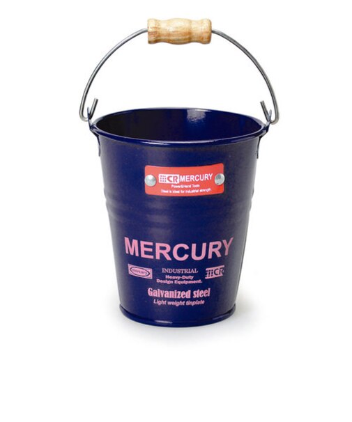 【当商品送料無料】マーキュリー バケツ 通販 ブリキバケツ 雑貨 おしゃれ MERCURY ミニバケツ ブリキ スチール ガーデニング 花壇 植木鉢