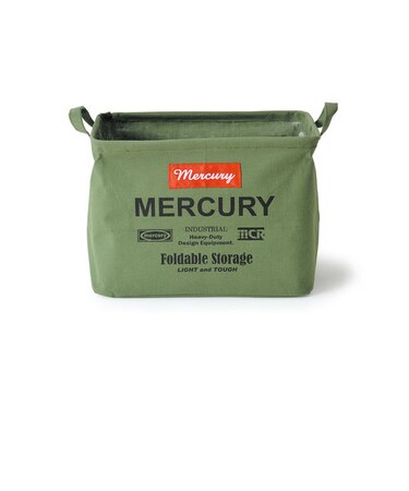 【当商品送料無料】マーキュリー 雑貨 通販 収納ボックス 布 キャンバス おしゃれ キャンバスバケツ 四角 角型 MERCURY