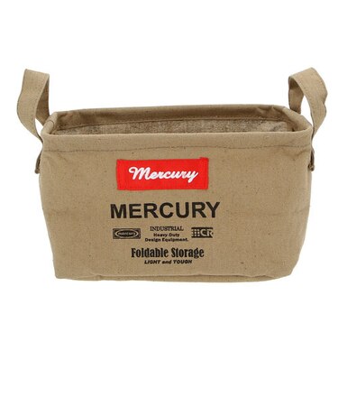 【当商品送料無料】マーキュリー 雑貨 通販 収納ボックス 布 キャンバス おしゃれ キャンバスバケツ 四角 角型 MERCURY