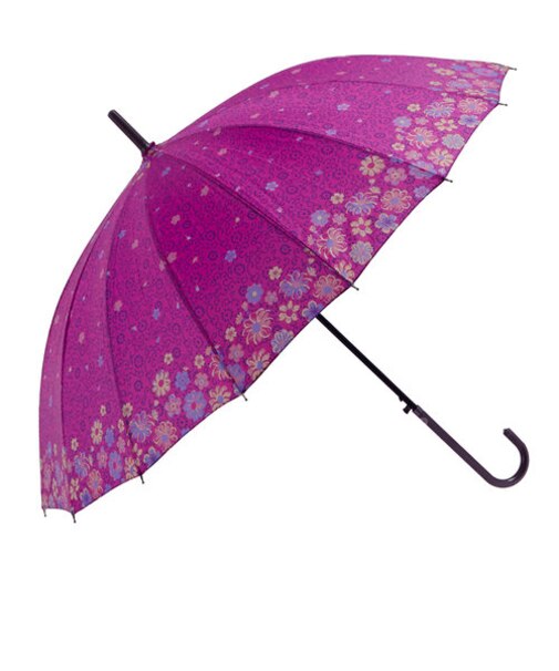 【当商品送料無料】傘 レディース 長傘 通販 おしゃれ ジャンプ 16本骨 ワンタッチ 55cm 和柄 ジャンプ傘 花柄 フラワー 軽い 軽量