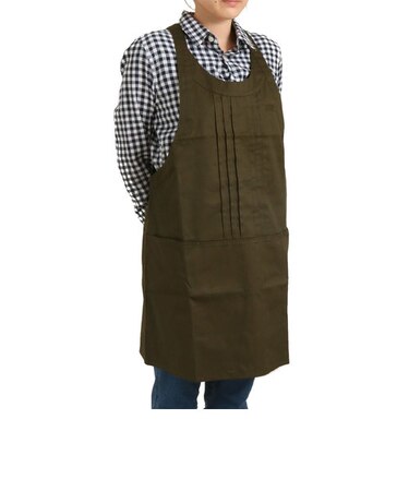 【当商品送料無料】エプロン ワンピース エプロン レディース 黒 無地 保育士 かわいい 大きいサイズ ワンピース 前掛け カフェ スタッフエプロン