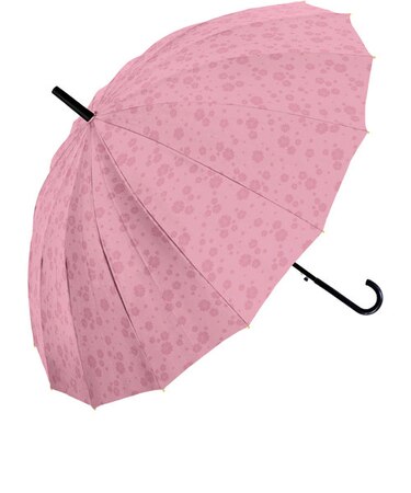 【当商品送料無料】長傘 レディース おしゃれ 通販 16本骨 55cm 桜舞姫 濡れると柄が浮き出る ジャンプ傘 花柄 フラワー 桜