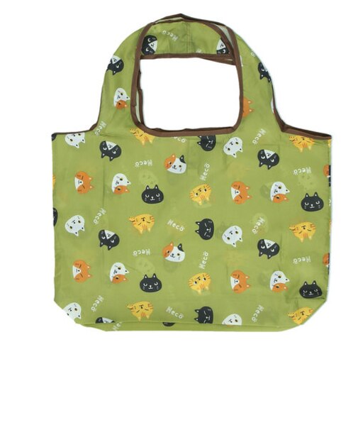 【当商品送料無料】エコバッグ 折りたたみ コンパクト 通販 レジ袋型 トートバッグ 大きめ マイバッグ ショッピングバッグ レディース ネコ 猫雑貨
