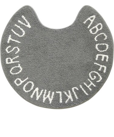 【当商品送料無料】トイレマット おしゃれ 通販 シンプル モノトーン 洗える 洗濯可 丸洗い 白 黒 グレー 滑り止め加工 すべり止め 塩系