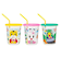 【当商品送料無料】プラスチック コップ セット 通販 子供 キッズ キャラクター ストロー付き タンブラー 蓋付き プラコップ スヌーピー