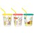 【当商品送料無料】プラスチック コップ セット 通販 子供 キッズ キャラクター ストロー付き タンブラー 蓋付き プラコップ スヌーピー