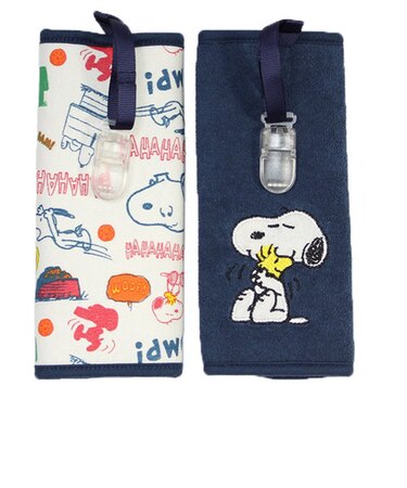 【当商品送料無料】よだれカバー 抱っこ紐 通販 抱っこひも スヌーピー SNOOPY クリップ付き ベルトカバー よだれパッド サッキングパッド