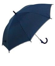 【当商品送料無料】長傘 子供用 50cm 通販 反射テープ付 キッズ 園児 小学生 低学年 シンプル 無地 イエロー 黄色 ネイビー 紺