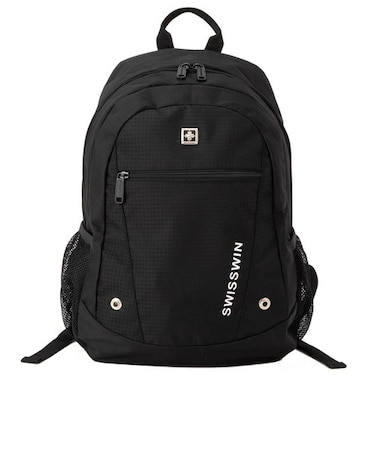 【当商品送料無料】スイスウィン リュック 通販 通学 メンズ 大容量 ブラック ブランド SWISSWIN 通勤 黒 レディース 防災リュック