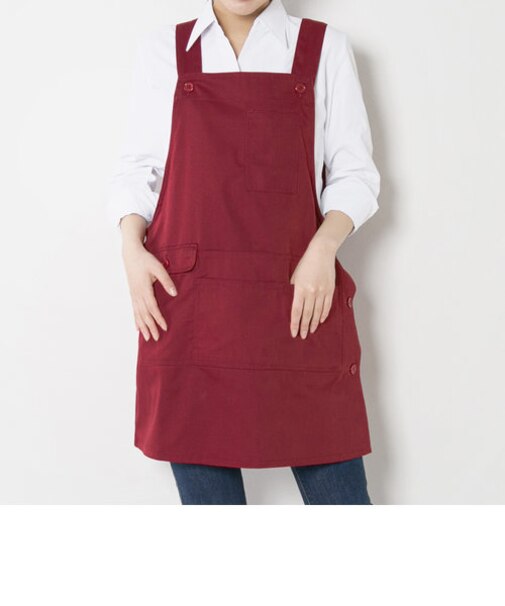 【当商品送料無料】エプロン おしゃれ 通販 エプロン ナチュラル レディース h型 ワンピース ゆったり ブラック ネイビー レッド カーキ
