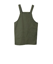 【当商品送料無料】エプロン おしゃれ ショート丈 通販 H型 後ろボタン レディース 保育士 介護士 無地 シンプル かぶり 前掛け