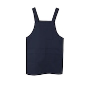 【当商品送料無料】エプロン おしゃれ ショート丈 通販 H型 後ろボタン レディース 保育士 介護士 無地 シンプル かぶり 前掛け