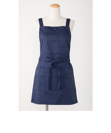 【当商品送料無料】エプロン おしゃれ 通販 エプロン ナチュラル レディース ポケット たくさん h型 ワンピース ブラック ネイビー レッド