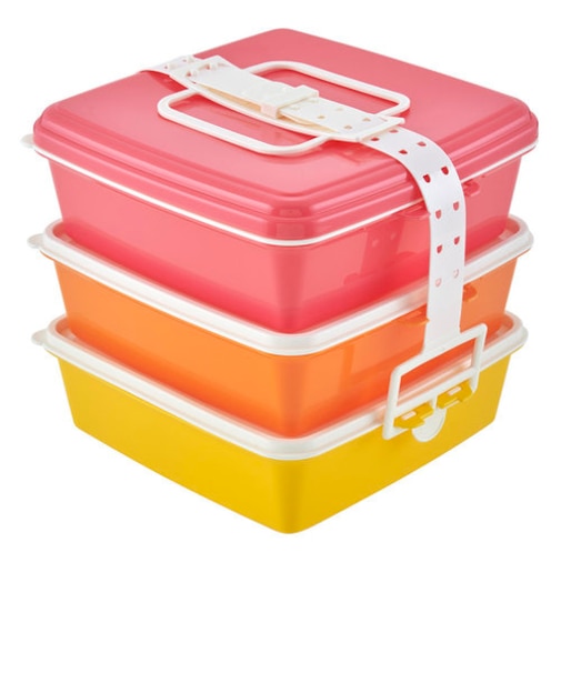 【当商品送料無料】弁当箱 3段 大 通販 重箱 お重 3段 三段 スクエア型 角型 ランチボックス ランチBOX ピクニックケース 行楽弁当