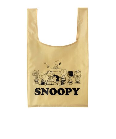 【当商品送料無料】エコバッグ 折りたたみ コンパクト 通販 軽量 大 レジ袋 型 おしゃれ かわいい キャラクター スヌーピー コンビニ シンプル