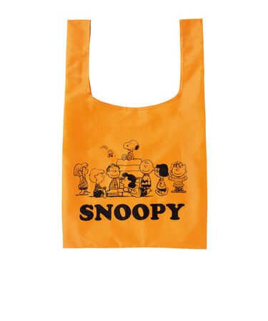 【当商品送料無料】エコバッグ 折りたたみ コンパクト 通販 軽量 大 レジ袋 型 おしゃれ かわいい キャラクター スヌーピー コンビニ シンプル