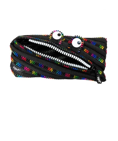 【当商品送料無料】ペンケース おしゃれ 女子 通販 中学 高校 トロイカ モンスターペンケース レインボーティース 筆箱 ポーチ 小物入れ ゴールド