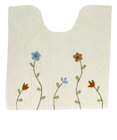 【当商品送料無料】トイレマット 標準 通販 コットン 綿100 洗える トイレ マット トイレタリー おしゃれ かわいい フラワー 花柄