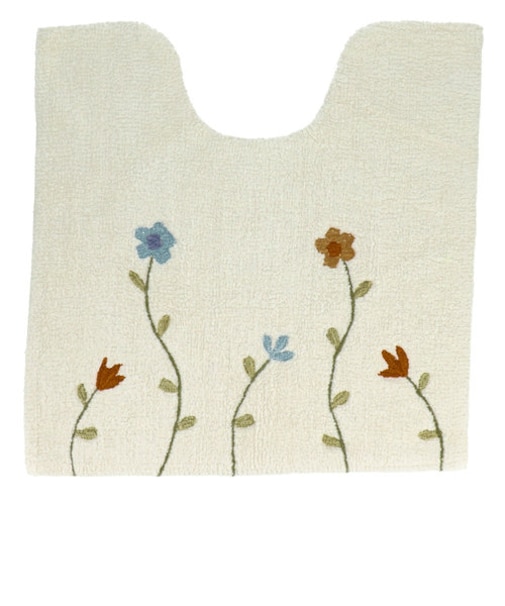 【当商品送料無料】トイレマット 標準 通販 コットン 綿100 洗える トイレ マット トイレタリー おしゃれ かわいい フラワー 花柄