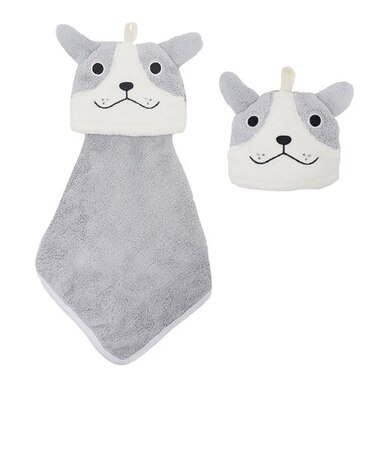 【当商品送料無料】ループタオル おしゃれ 通販 女の子 男の子 ループ付きタオル キャラクター 動物 どうぶつ ループ付きハンドタオル 保育園