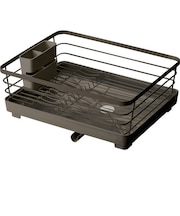 【当商品送料無料】水切りラック シンク上 通販 水切り 水切りかご 水切りカゴ かご 大容量 ワイド 水が流れる 排水口 動く 切替 切り替え 止水