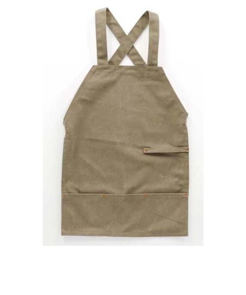 【当商品送料無料】エプロン おしゃれ 通販 メンズ ナチュラル 男女兼用 厚手 20オンス バッククロス カフェエプロン DIY ワークエプロン