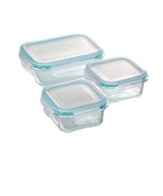 【当商品送料無料】保存容器 耐熱ガラス 通販 310ml2個 630ml1個 3点セット 密閉力 電子レンジ オーブン 冷蔵 冷凍 食洗機